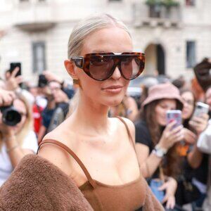 Exclusive Sale! Max Mara ORSOLA MM0083 52F Sunglasses Dark Havana Shield Frame